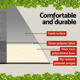 Weisshorn Grey Double Self-Inflating Camping Mattress - 10cm Thick - 45-Degree Angle