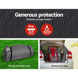 Weisshorn Grey Double Self-Inflating Camping Mattress - 10cm Thick - Close-Up Angle