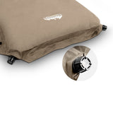Weisshorn Double Self-Inflating Camping Mattress - 10CM Thick Air Bed Pad in Coffee - 45-Degree Angle