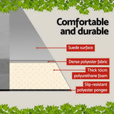 Weisshorn Double Self-Inflating Camping Mattress - 10CM Thick Air Bed Pad in Grey - 45-Degree Angle