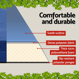 Weisshorn Double Self-Inflating Camping Mattress - 10CM Thick Air Bed Pad in Navy - 45-Degree Angle