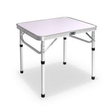 Compact Adjustable Outdoor Folding Table 60cm - Front View