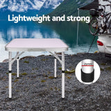 Compact Adjustable Outdoor Folding Table 60cm - 45-Degree Angle