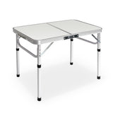 Compact Adjustable Folding Camping Table by Weisshorn - Front View