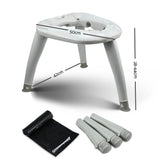 Compact Folding Outdoor Toilet for Camping Adventures - Side View