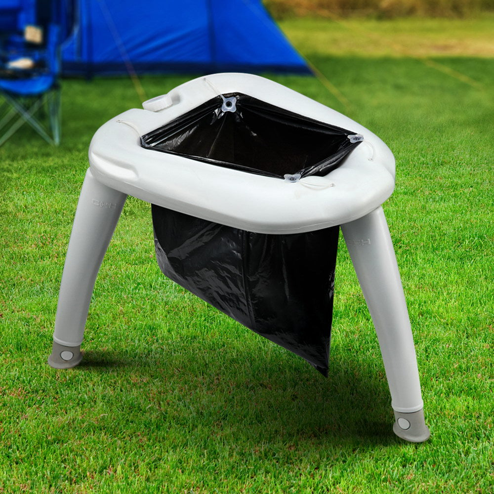 Compact Folding Outdoor Toilet for Camping Adventures