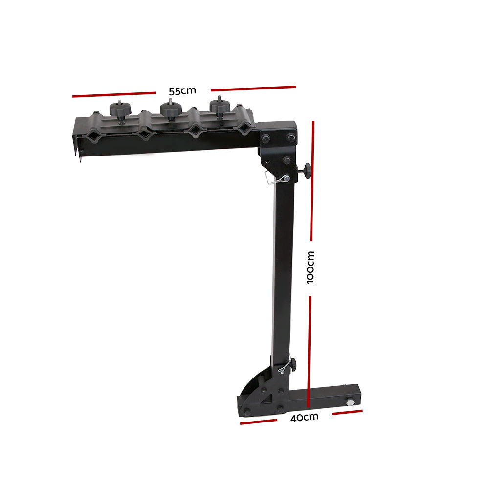 22-Inch Heavy-Duty Foldable 4-Bike Carrier for Car with Safety Lock