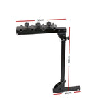 22-Inch Heavy-Duty Foldable 4-Bike Carrier for Car with Safety Lock - Side View