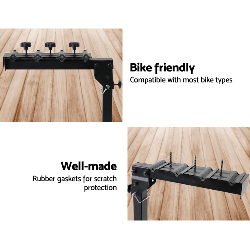 22-Inch Heavy-Duty Foldable 4-Bike Carrier for Car with Safety Lock