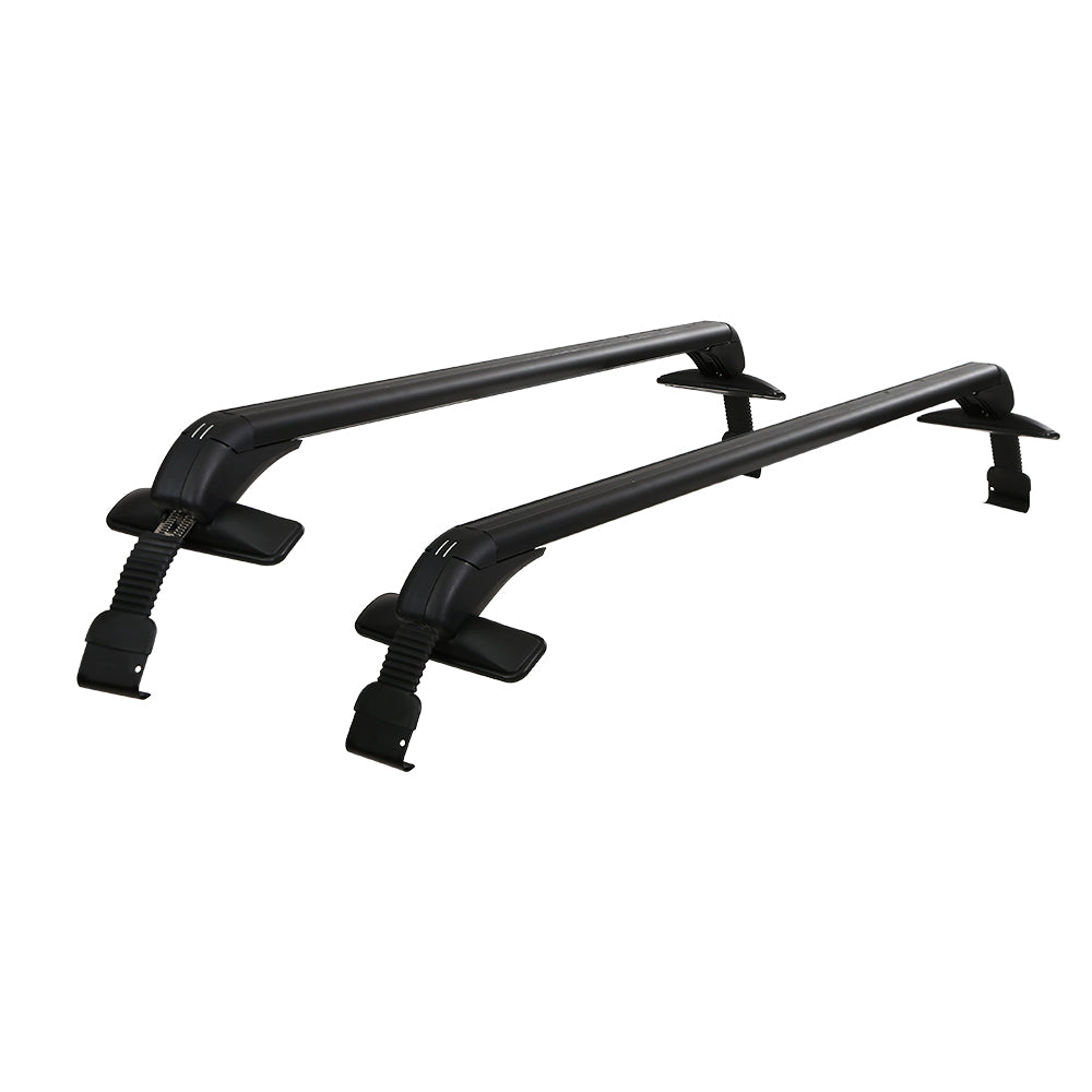 Adjustable Aluminium Car Roof Rack Cross Bars - 90cm, Lockable with 75kg Capacity