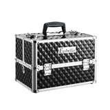 Diamond Black Portable Beauty Makeup Organizer Case