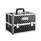 Diamond Black Portable Beauty Makeup Organizer Case