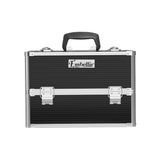 Sleek Black Travel Makeup Organizer Case