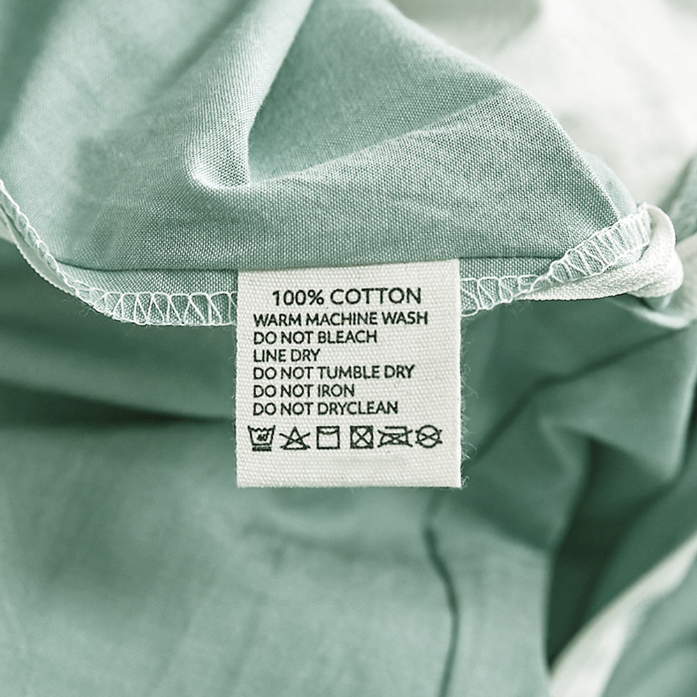 Luxurious Green Washed Cotton Double Quilt Set by Cosy Club