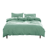 Luxurious Green Washed Cotton Double Quilt Set by Cosy Club - Extra Image