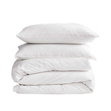 Premium White Washed Cotton Quilt Set for King Size Bed - Hypoallergenic Comfort