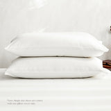 Premium White Washed Cotton Quilt Set for King Size Bed - Hypoallergenic Comfort - Side View
