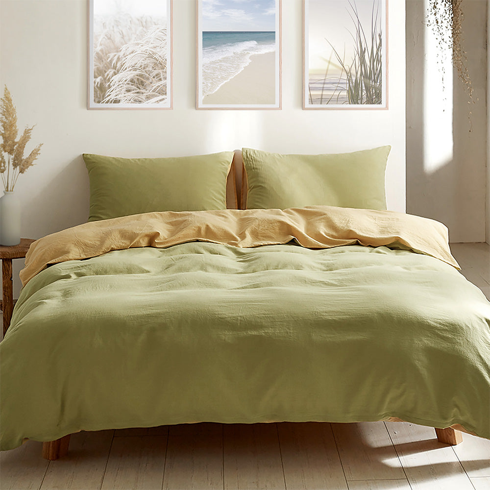 Cozy Club Yellow King Washed Cotton Quilt Set for Ultimate Comfort