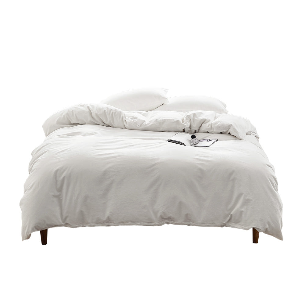 Elegant White Queen Size Hypoallergenic Cotton Quilt Set for Ultimate Comfort