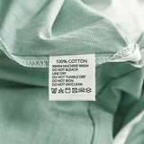 Plush Green Cotton Quilt Set for Single Beds by Cosy Club - Close-Up Angle