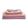Cosy Club Washed Cotton Sheet Set Pink Purple Double