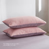 Cosy Club Washed Cotton Sheet Set Pink Purple Double