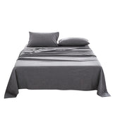 Luxurious Black King Size Washed Cotton Bedding Set by Cosy Club