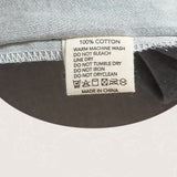 Luxurious Two-Tone King Cotton Sheet Set - Charcoal and Ocean Blue - 45-Degree Angle