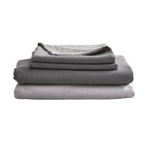 Cosy Club Grey Dual King Washed Cotton Sheet Set for Ultimate Comfort