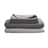 Cosy Club Washed Cotton Sheet Set Grey Dual King