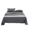 Cosy Club Washed Cotton Sheet Set Queen Black