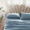 Cosy Club Washed Cotton Sheet Set Queen Blue