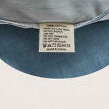Elegant Two-Color Queen Cotton Sheet Set - Deep Blue & Grey - 45-Degree Angle