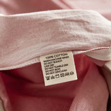 Cozy Club Hypoallergenic Washed Cotton Sheet Set in Pink and Brown for Queen Beds - Extra Image