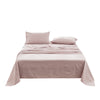 Cosy Club Washed Cotton Sheet Set Queen Purple