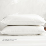 Luxurious White Cotton Queen Sheet Set with Pillow Cases - Cosy Club Essential - Side View