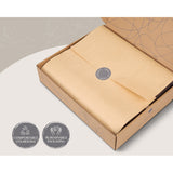Premium Blue Cotton Sheet Set for Single Beds - Includes Flat Sheet & Pillowcase - 45-Degree Angle