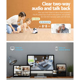 UL-Tech Dual 1080P Wireless IP Cameras - White - 45-Degree Angle