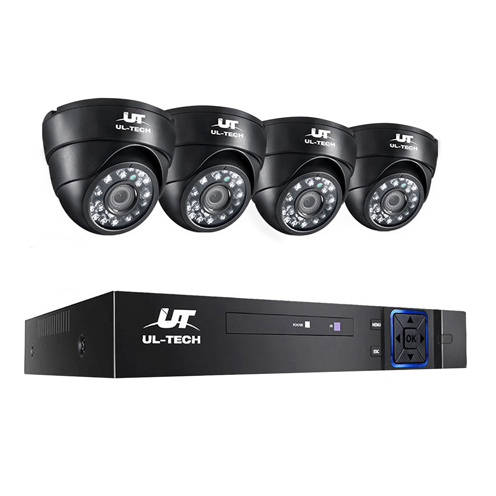 1080P UL-Tech Home Security CCTV System with 4 Dome Cameras and DVR