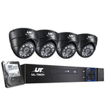 Advanced UL-Tech 1080P 8-Channel CCTV Surveillance System with 4 Dome Cameras and 1TB Storage