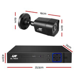 UL-TECH 8 Channel 1080P 5-in-1 DVR Security Camera System with 4 Infrared Night Vision Cameras - Front View