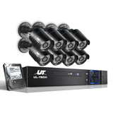 UL-Tech 8-Channel 1080P CCTV Security System with 2TB Storage and 8 High-Definition Cameras