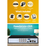 UL-Tech 8-Channel 1080P CCTV Security System with 2TB Storage and 8 High-Definition Cameras - Top-Down View