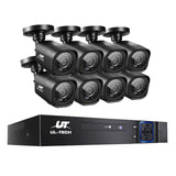 UL-Tech 8-Channel 1080P HD CCTV Security System with 8 Cameras and 5-in-1 DVR - Complete Home Surveillance Solution - Front View
