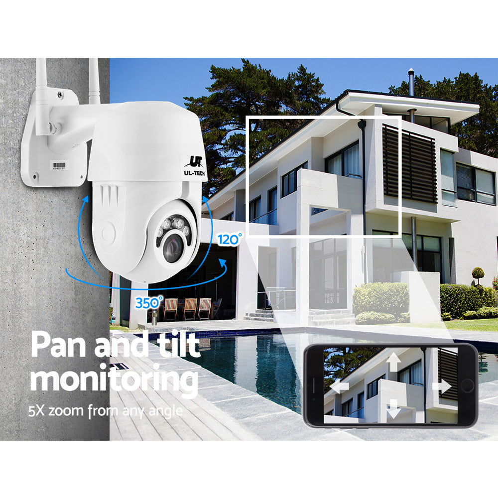 Advanced UL-Tech 1080P Wireless Outdoor IP Camera with Night Vision and PTZ Functionality