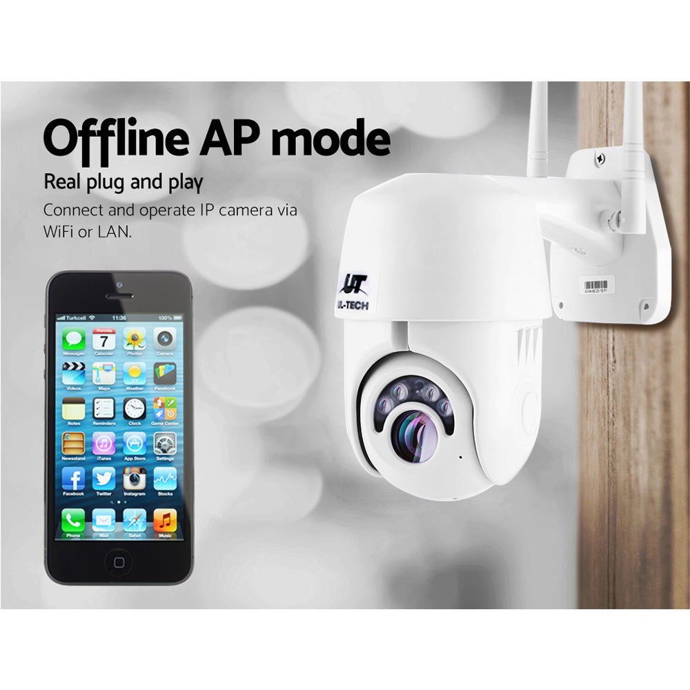 Advanced UL-Tech 1080P Wireless Outdoor IP Camera with Night Vision and PTZ Functionality