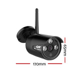 UL-Tech 3MP Wireless Outdoor CCTV Camera System with Dual Cameras and Long-Range Capability - Top-Down View