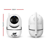 UL-Tech HD 1080P Wireless Security IP Camera - Baby Monitor & CCTV System in White - Front View