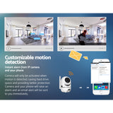 UL-Tech HD 1080P Wireless Security IP Camera - Baby Monitor & CCTV System in White - Rear View