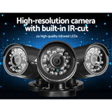 5MP Ultra HD 8-Channel CCTV Security Camera System with Advanced DVR and Motion Detection - Rear View